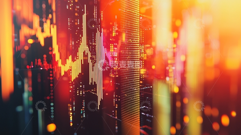 高清大图下载【趣麦麦图】抽象金融数据图