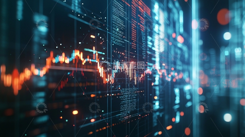 高清大图下载【趣麦麦图】科技感数据图表