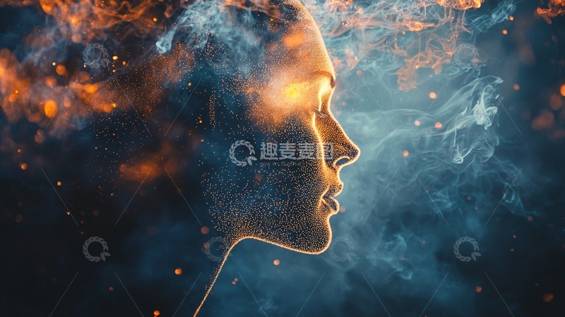 高清大图下载【趣麦麦图】火焰女人