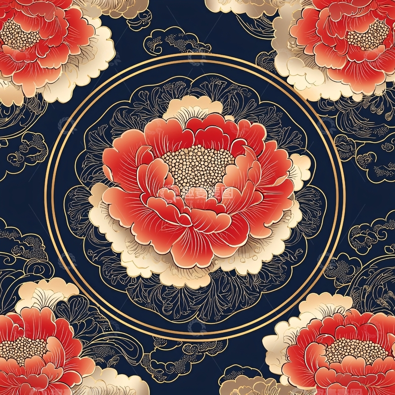 高清大图下载【趣麦麦图】红色牡丹花