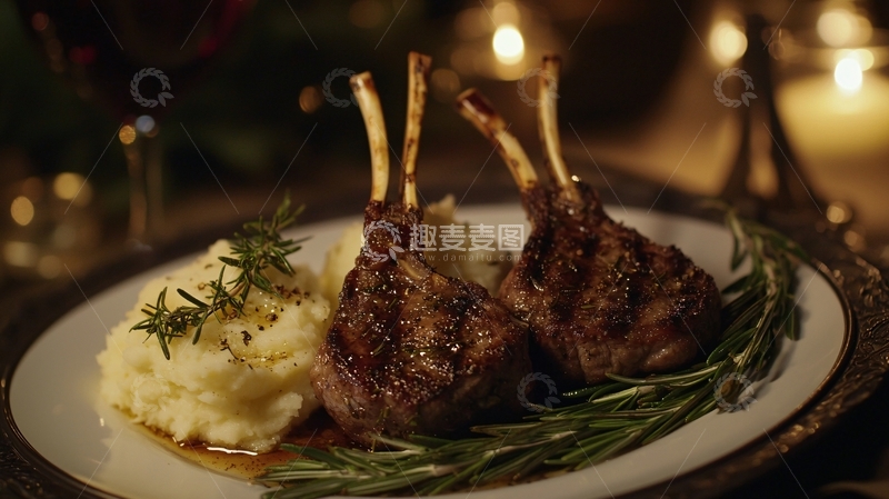 高清大图下载【趣麦麦图】烤羊排7