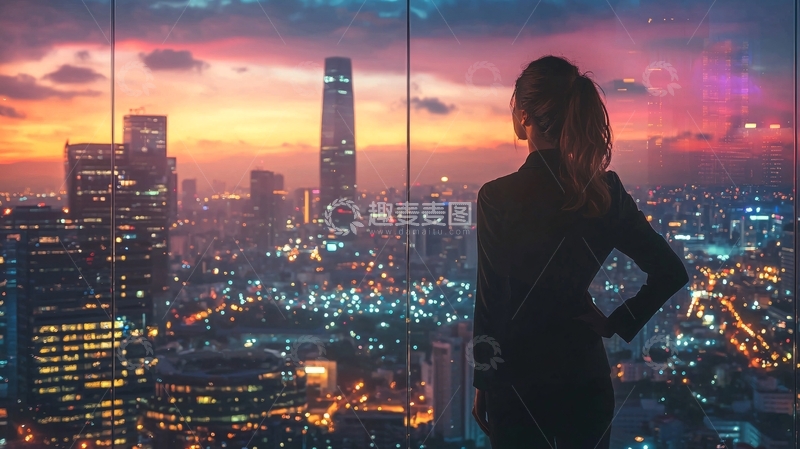 高清大图下载【趣麦麦图】都市夜景