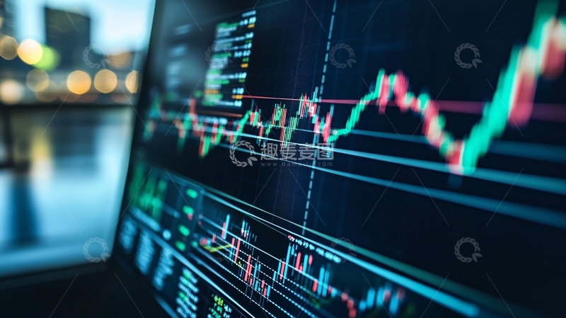 高清大图下载【趣麦麦图】电脑屏幕股票数据图表
