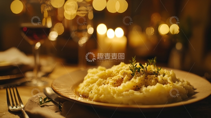 高清大图下载【趣麦麦图】浪漫烛光晚餐