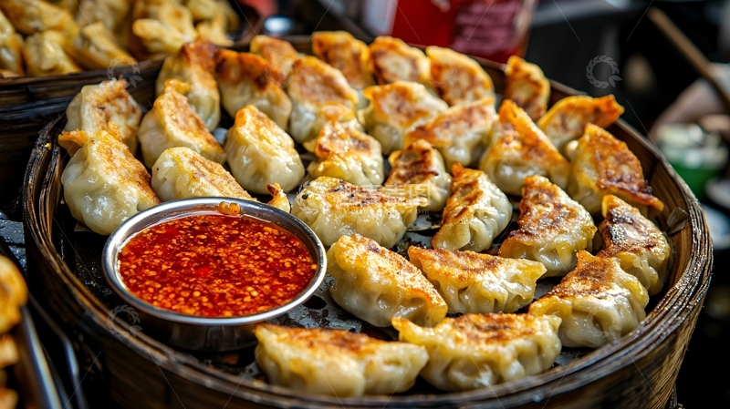 高清大图下载【趣麦麦图】煎饺