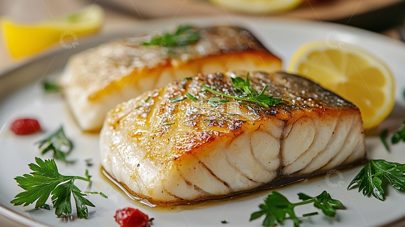 高清大图下载【趣麦麦图】煎鱼块