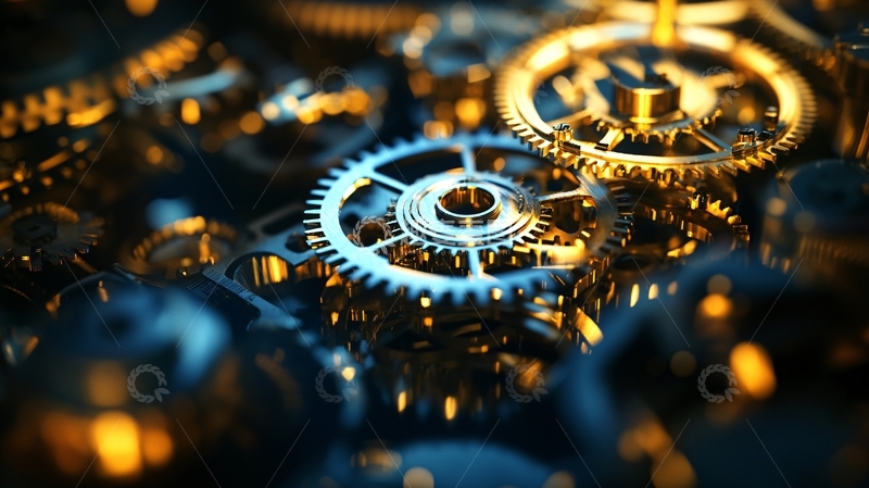 高清大图下载【趣麦麦图】精密齿轮机械装置