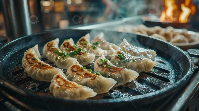 高清大图下载【趣麦麦图】煎饺