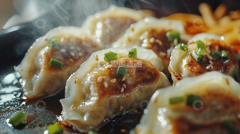 高清大图下载【趣麦麦图】煎饺