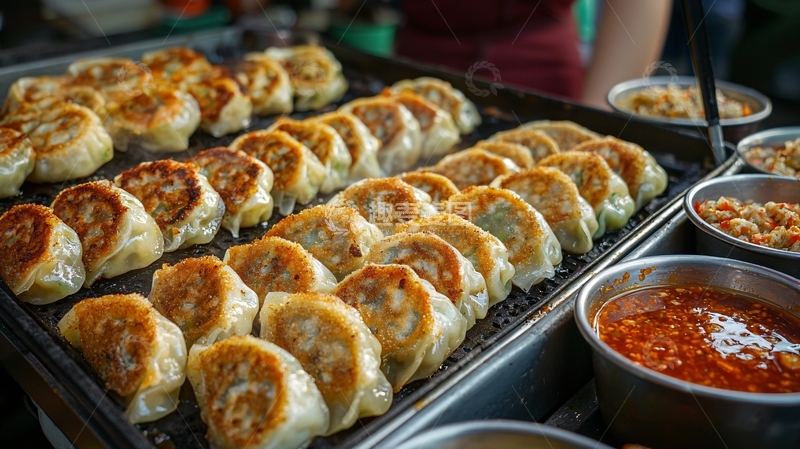 高清大图下载【趣麦麦图】煎饺