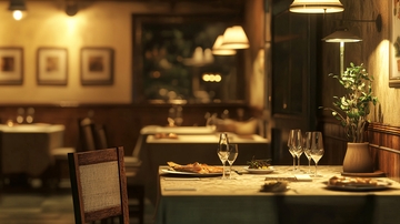 温暖舒适的西式餐厅