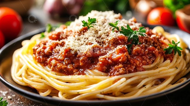 高清大图下载【趣麦麦图】意式肉酱意面