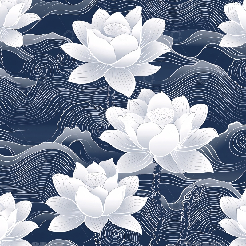 高清大图下载【趣麦麦图】白色莲花