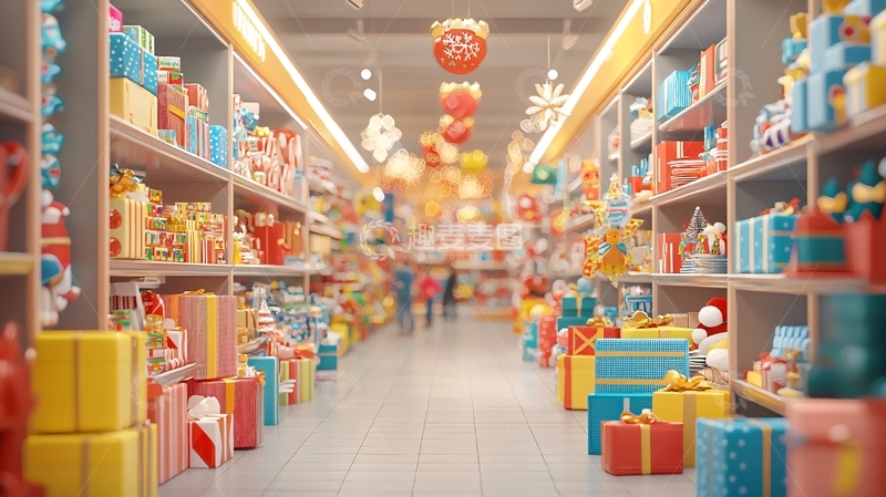 高清大图下载【趣麦麦图】圣诞礼物商店
