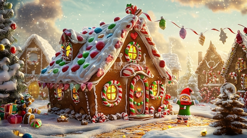 高清大图下载【趣麦麦图】圣诞姜饼屋4