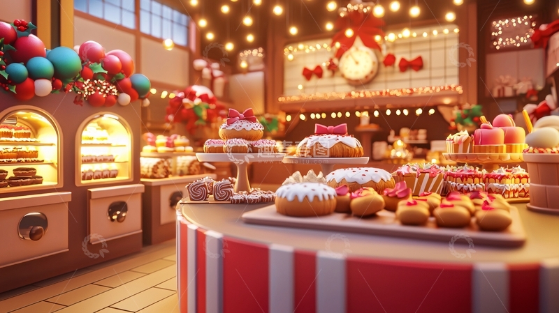 高清大图下载【趣麦麦图】圣诞烘焙坊