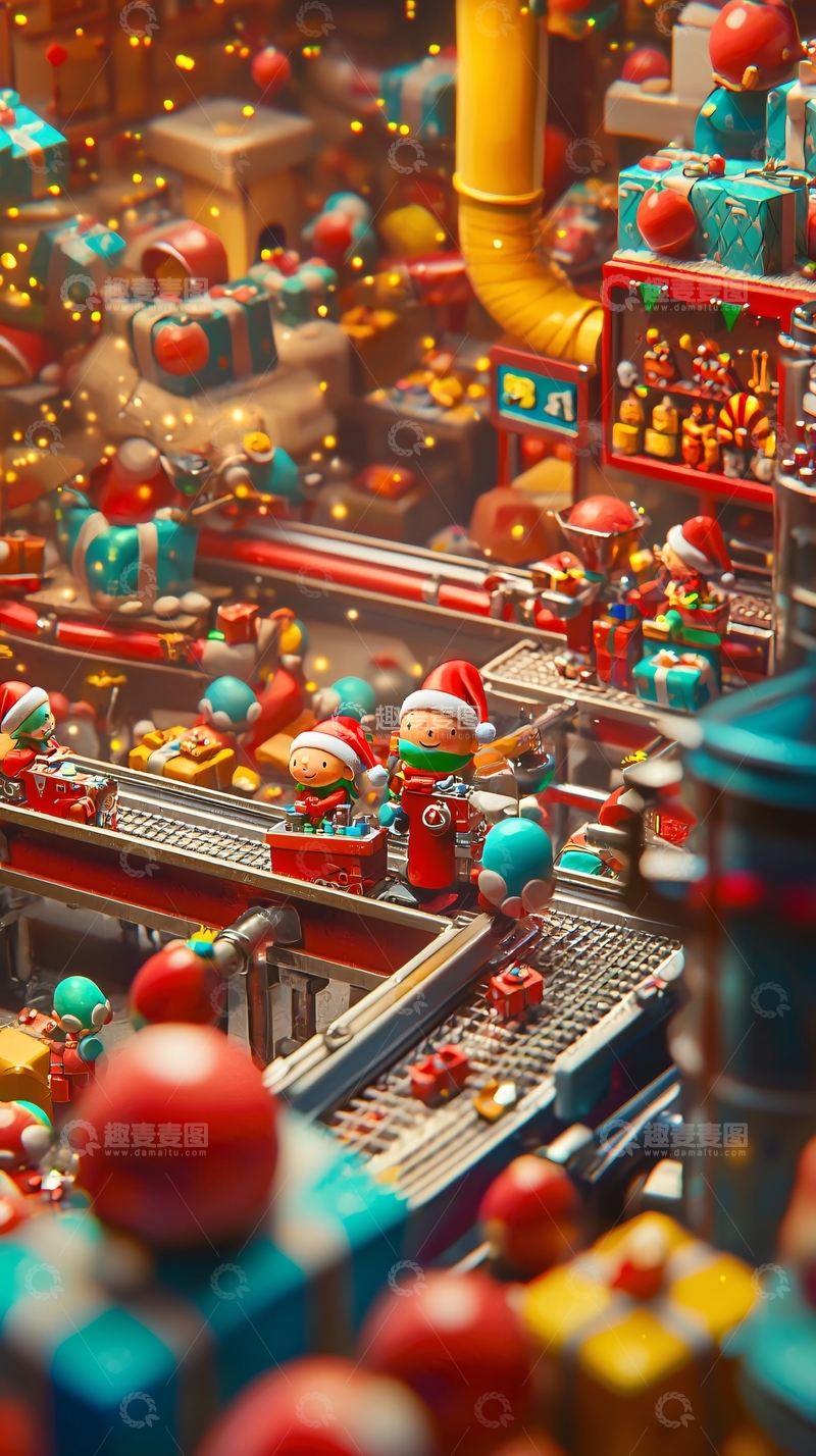 高清大图下载【趣麦麦图】圣诞工厂