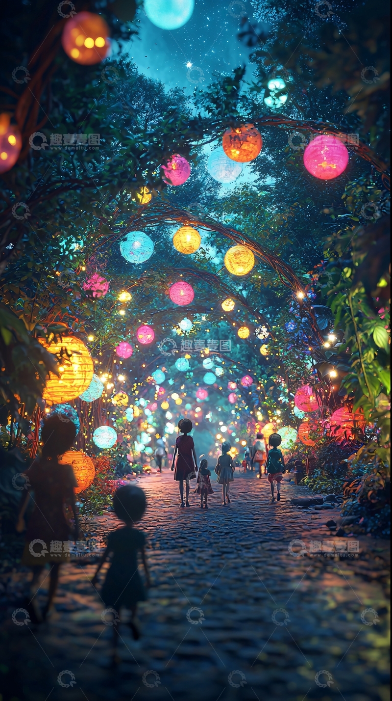 高清大图下载【趣麦麦图】梦幻森林小路26