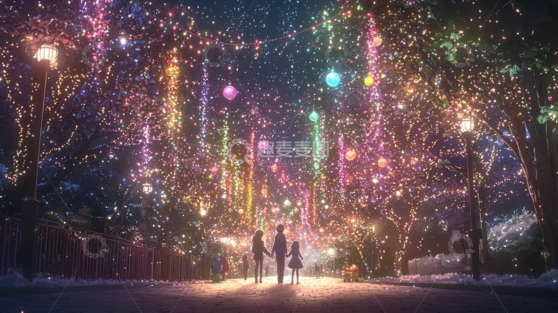 高清大图下载【趣麦麦图】梦幻夜景