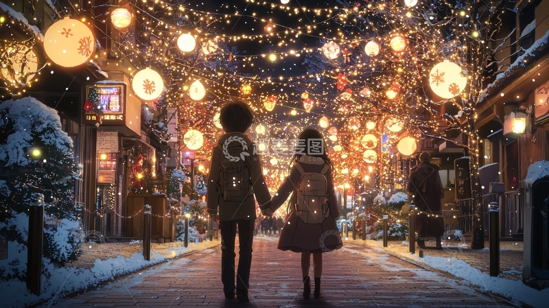 高清大图下载【趣麦麦图】冬季街道
