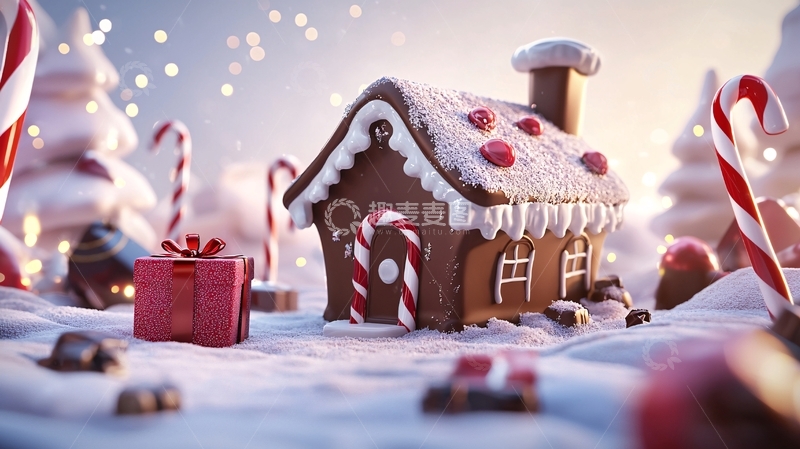 高清大图下载【趣麦麦图】圣诞姜饼屋8