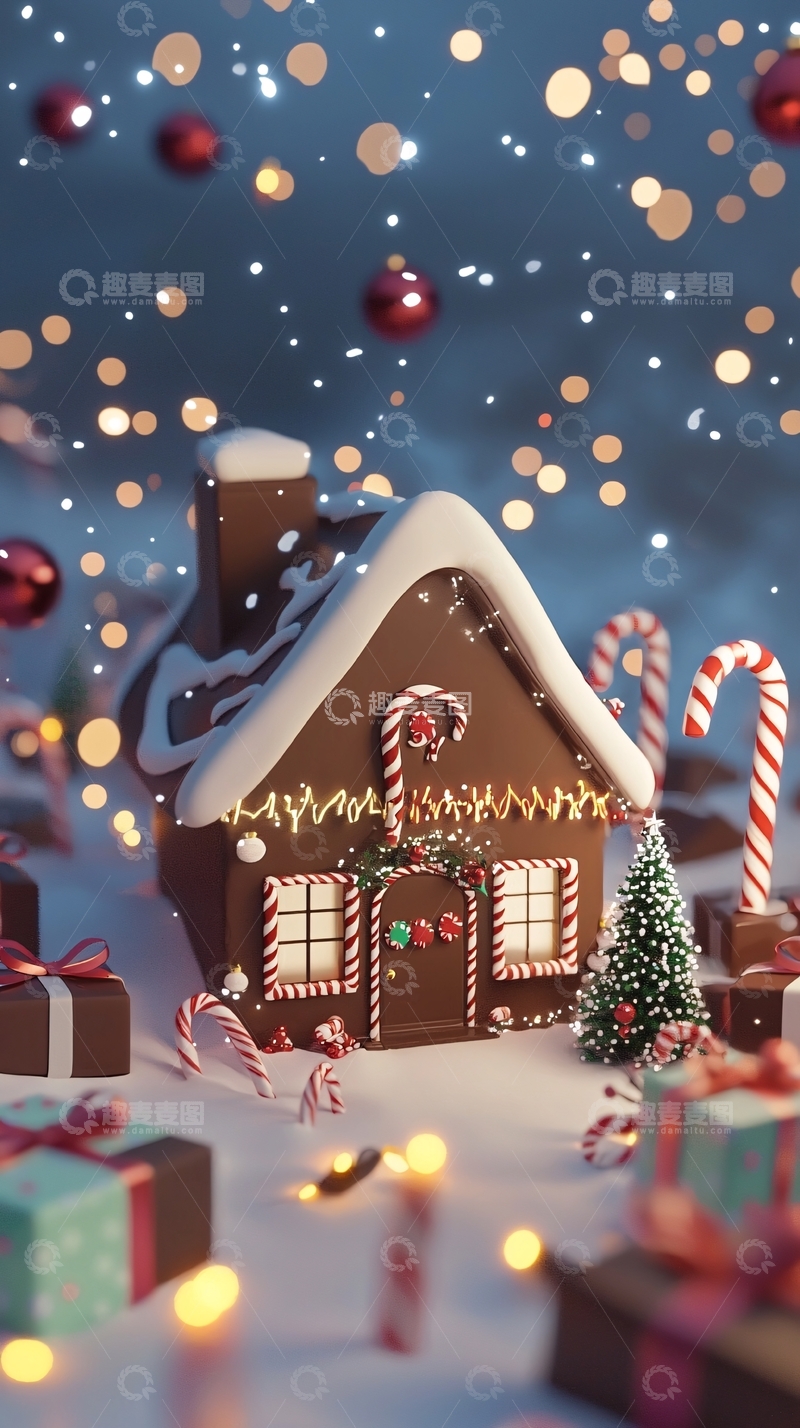 高清大图下载【趣麦麦图】圣诞姜饼屋7