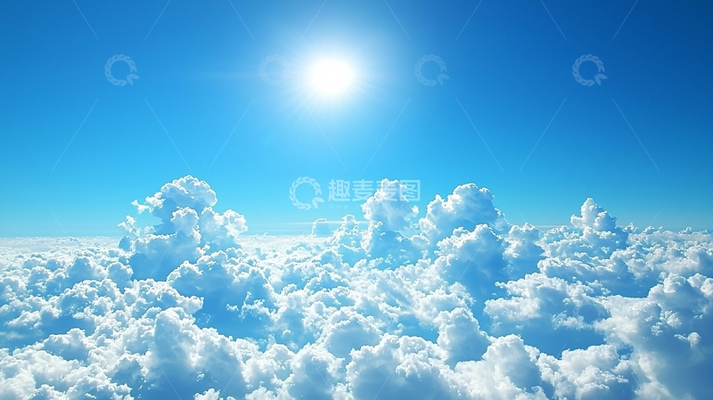 高清大图下载【趣麦麦图】晴朗的天空云朵