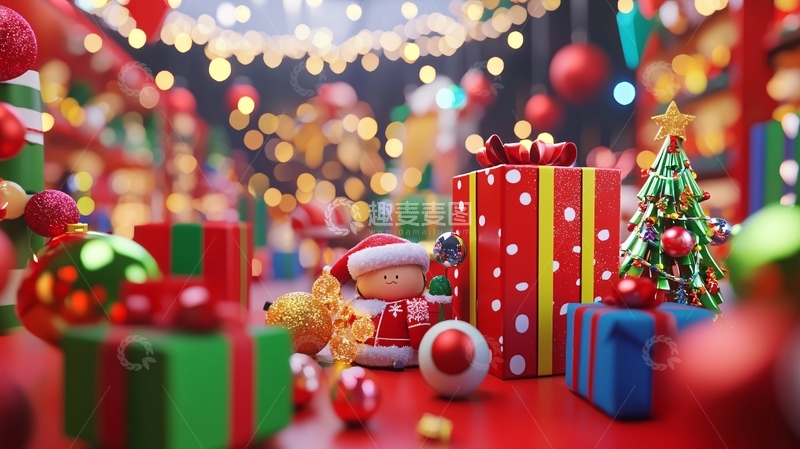 高清大图下载【趣麦麦图】圣诞节礼物