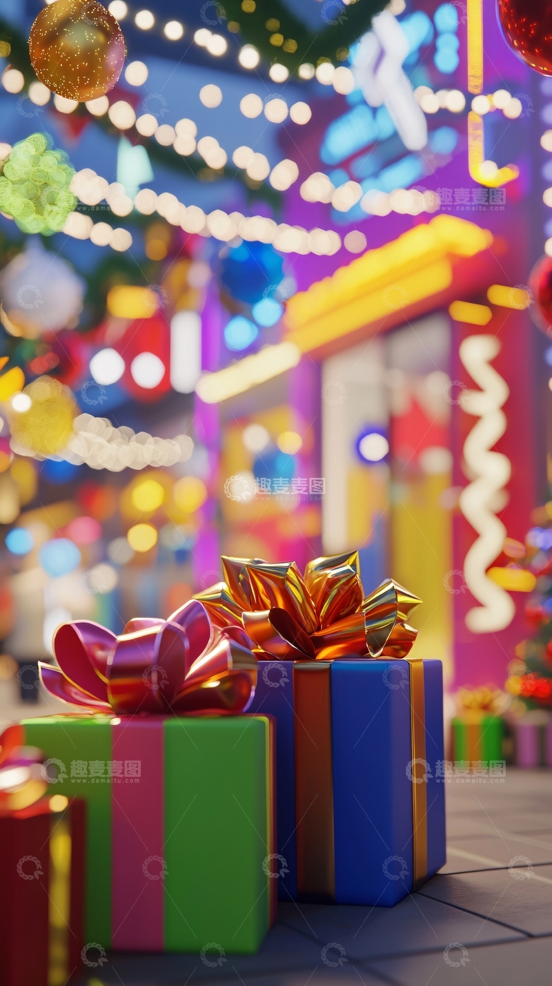 高清大图下载【趣麦麦图】圣诞节礼物