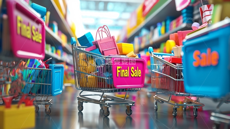 高清大图下载【趣麦麦图】超市购物场景1