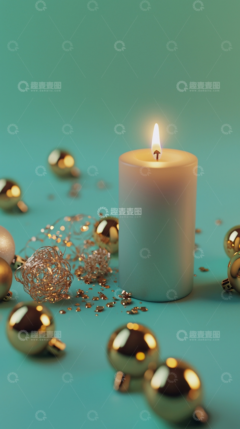 高清大图下载【趣麦麦图】燃烧的蜡烛