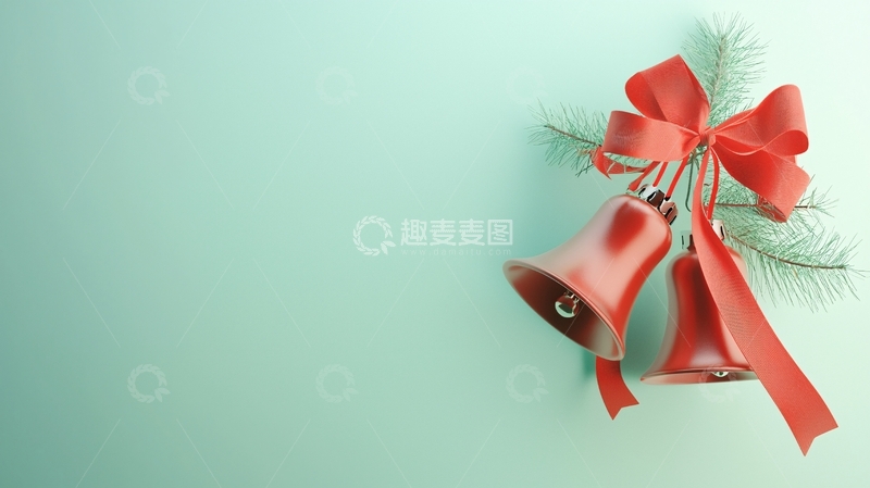 高清大图下载【趣麦麦图】红色铃铛
