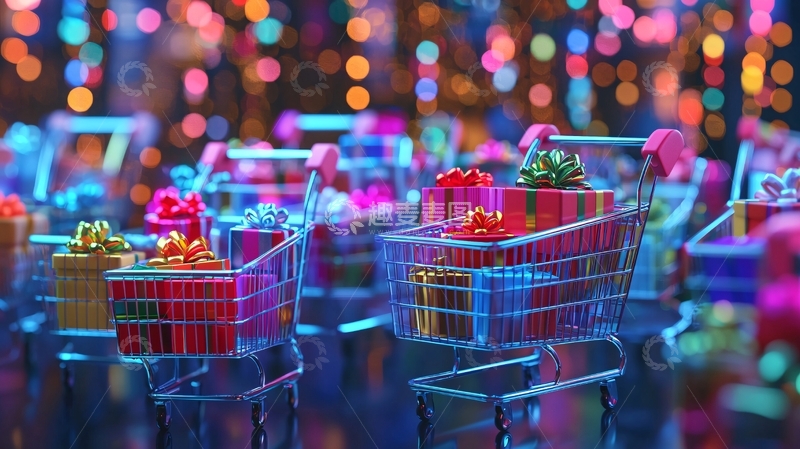 高清大图下载【趣麦麦图】购物狂欢节