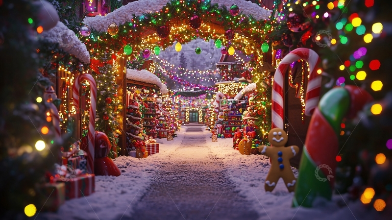 高清大图下载【趣麦麦图】圣诞节小镇