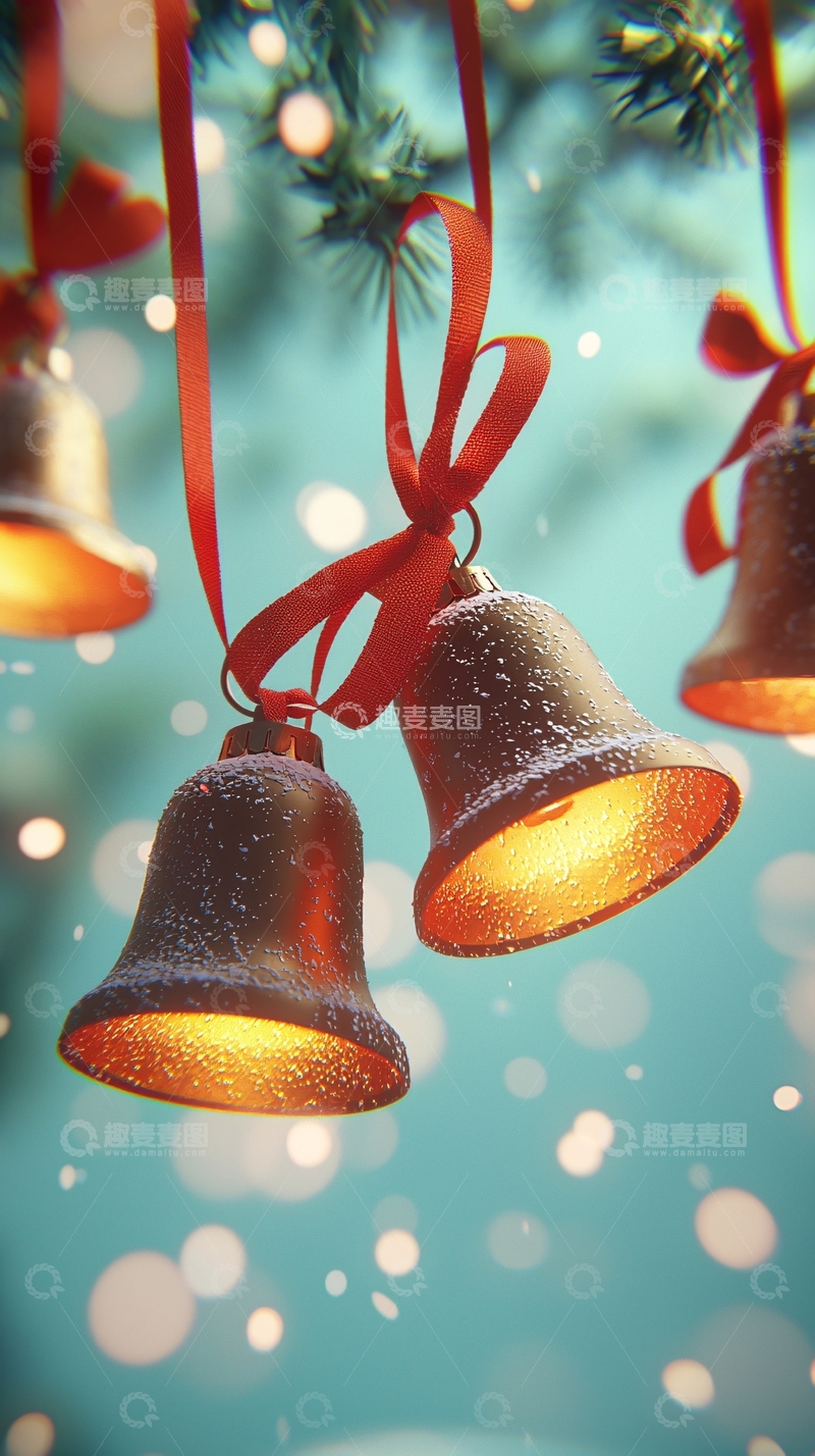 高清大图下载【趣麦麦图】圣诞铃铛