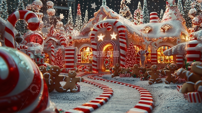 高清大图下载【趣麦麦图】圣诞姜饼屋9
