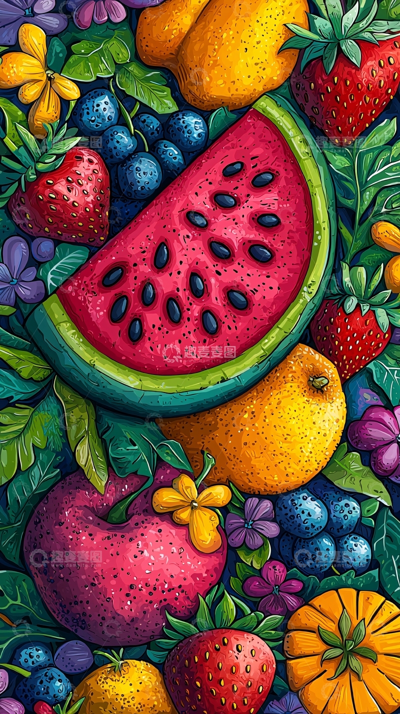 高清大图下载【趣麦麦图】色彩鲜艳的水果