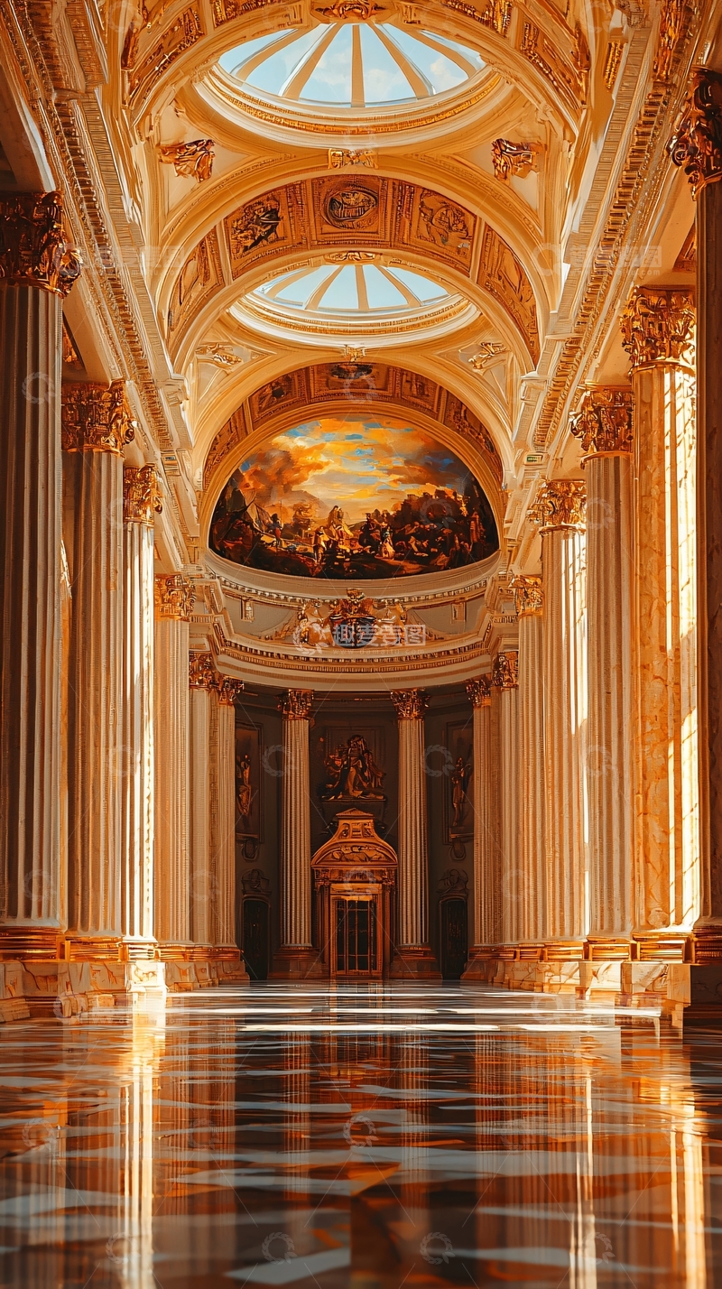 高清大图下载【趣麦麦图】金色穹顶大厅