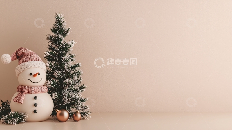 高清大图下载【趣麦麦图】圣诞节雪人4