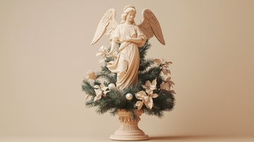 天使装饰圣诞树