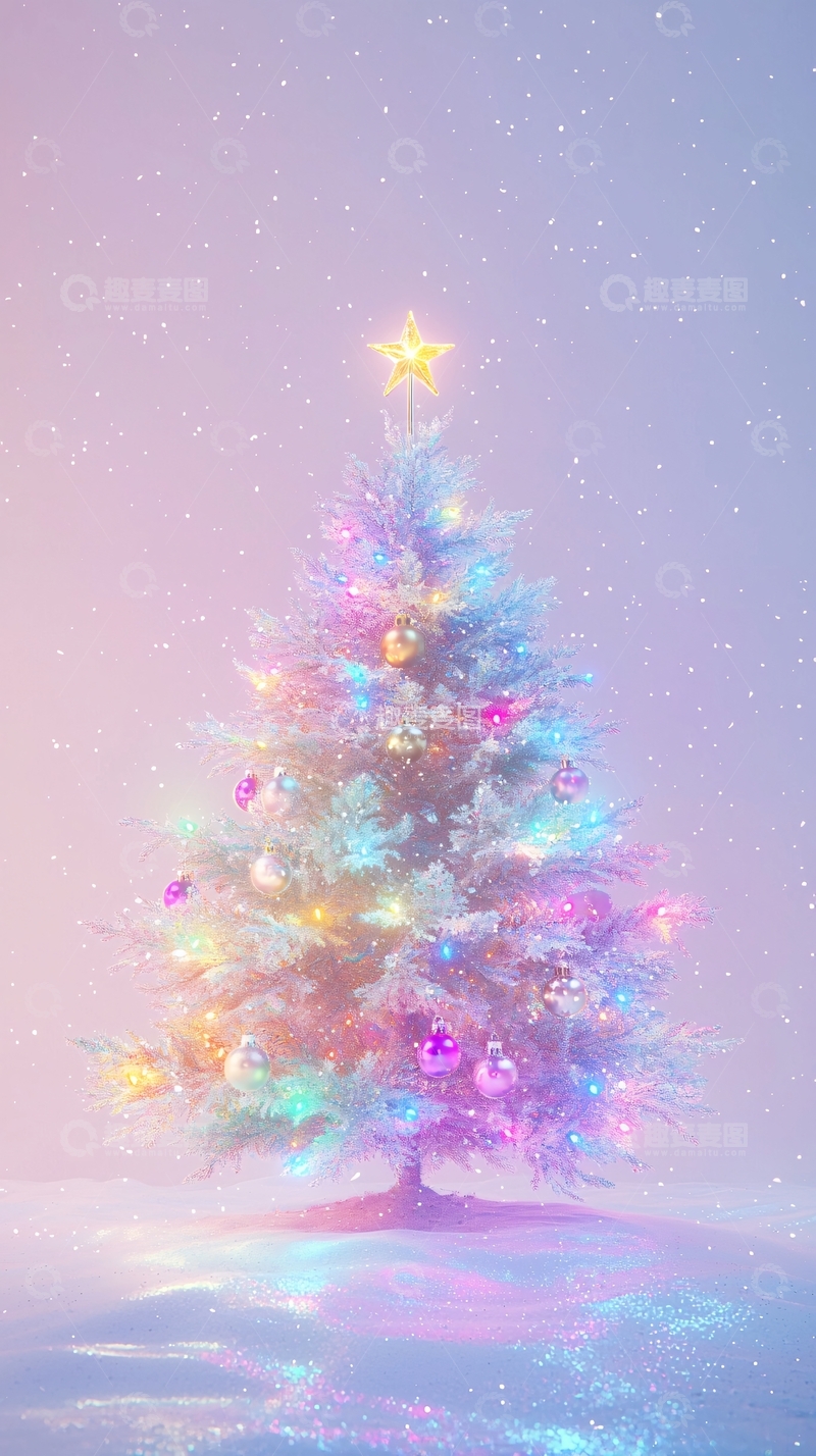 高清大图下载【趣麦麦图】梦幻圣诞树2