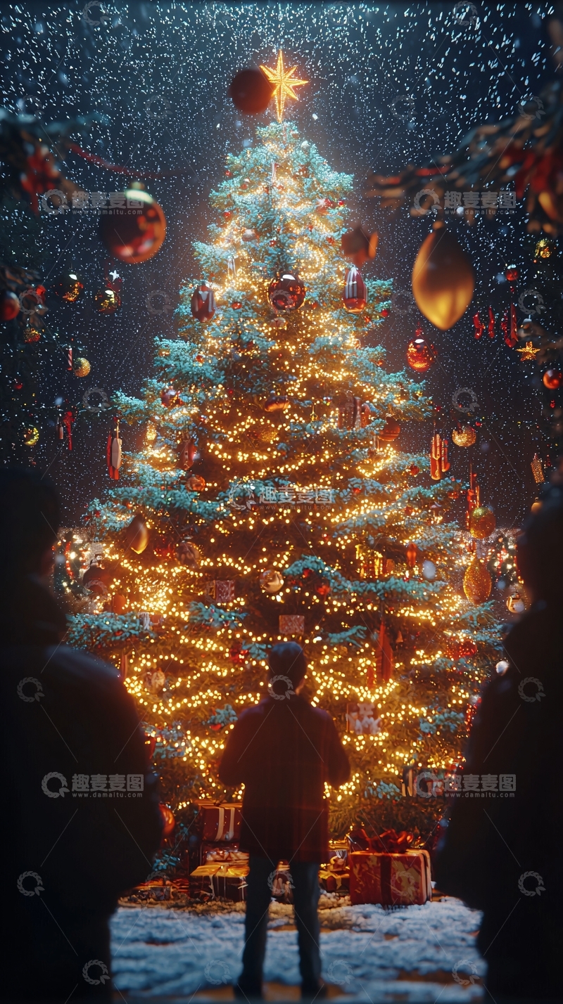 高清大图下载【趣麦麦图】圣诞树