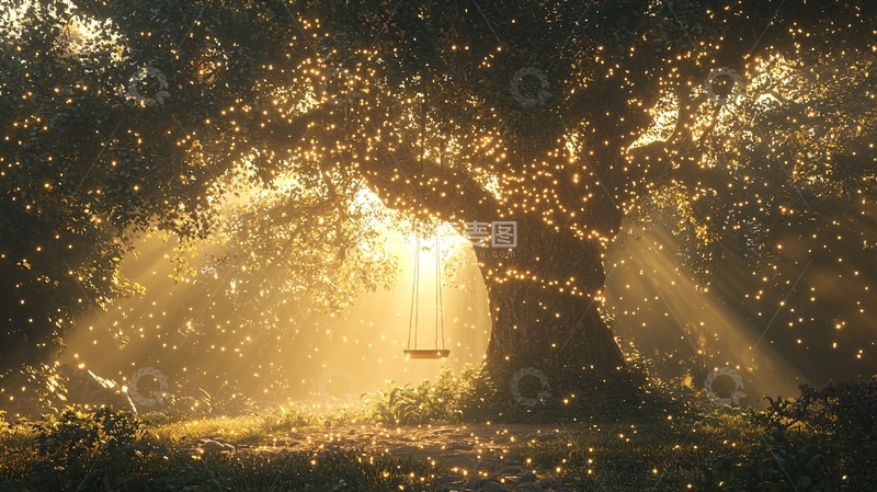 高清大图下载【趣麦麦图】阳光穿透森林