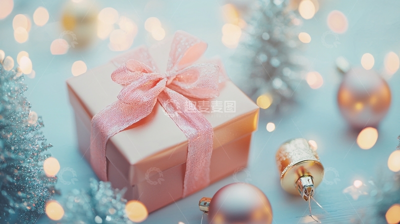 高清大图下载【趣麦麦图】粉色礼物盒
