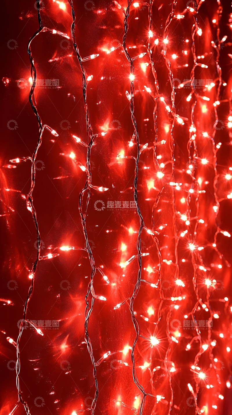 高清大图下载【趣麦麦图】红色LED灯网