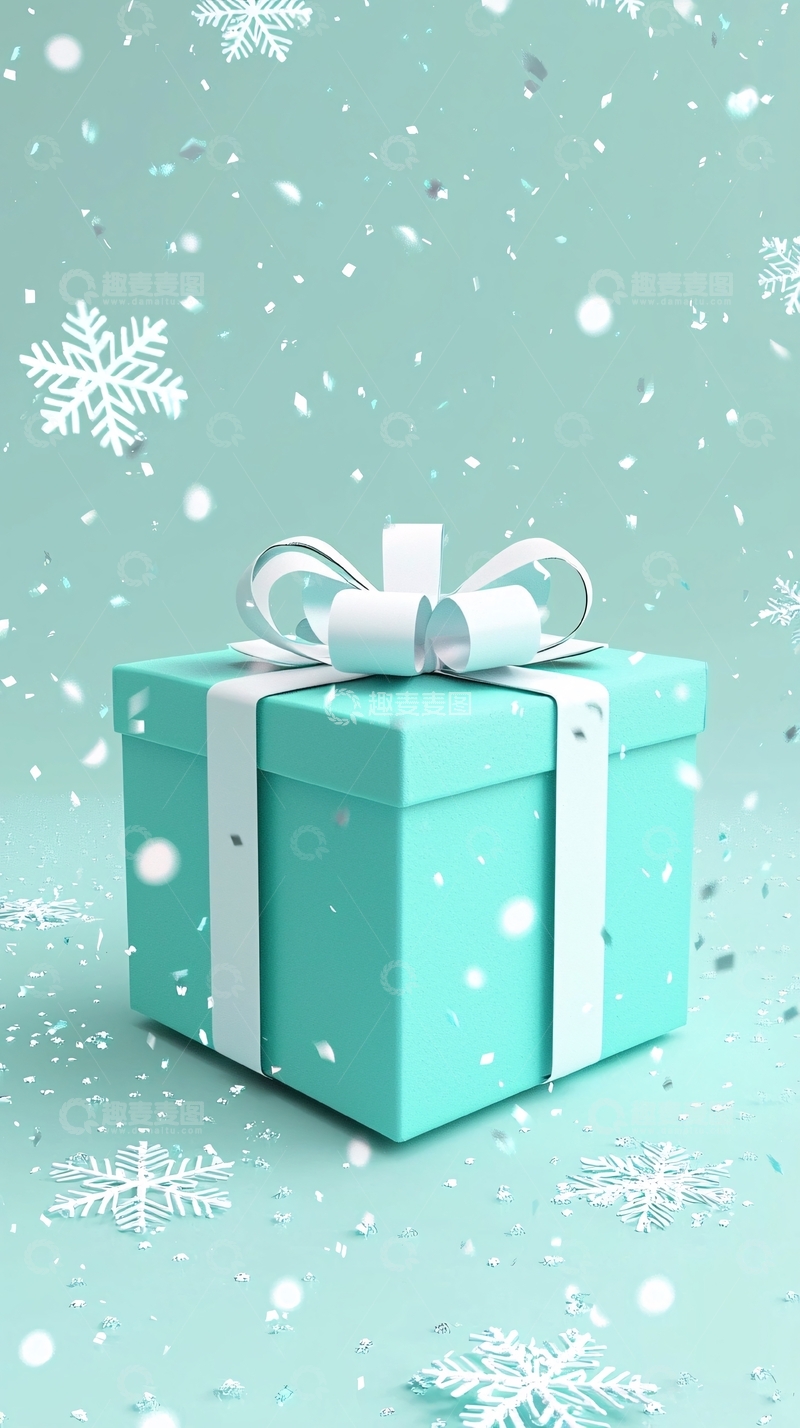 高清大图下载【趣麦麦图】蒂芙尼蓝礼盒