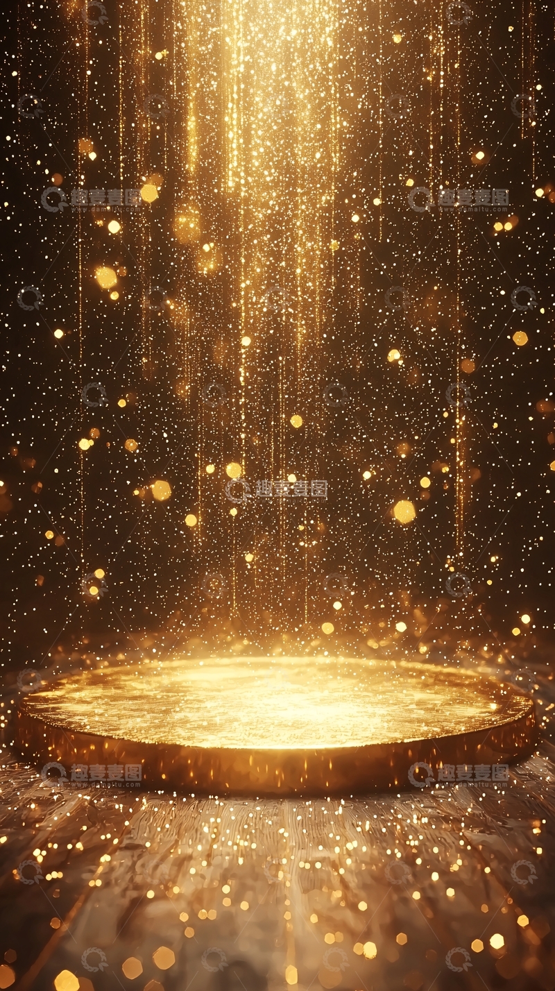 高清大图下载【趣麦麦图】金色光芒下的舞台