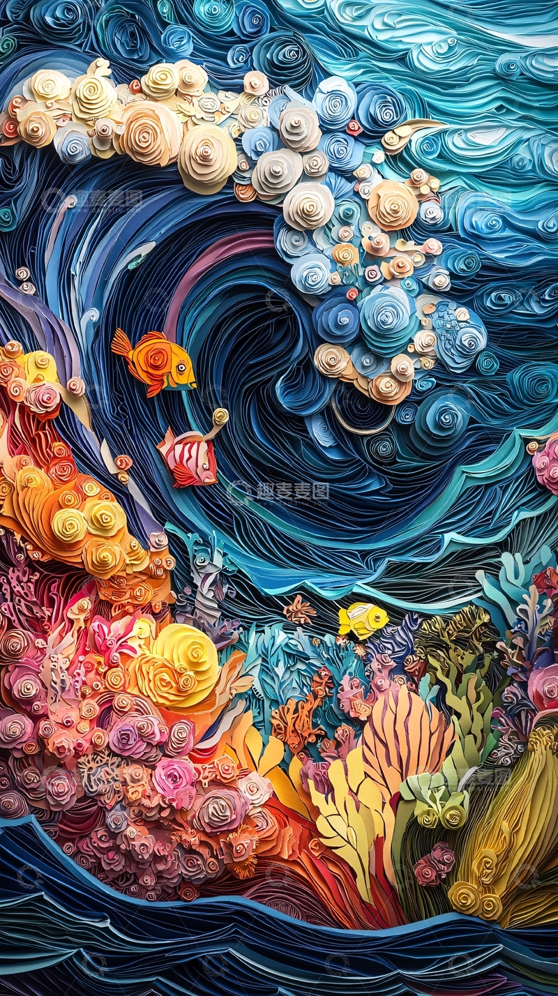 高清大图下载【趣麦麦图】波涛汹涌的海洋