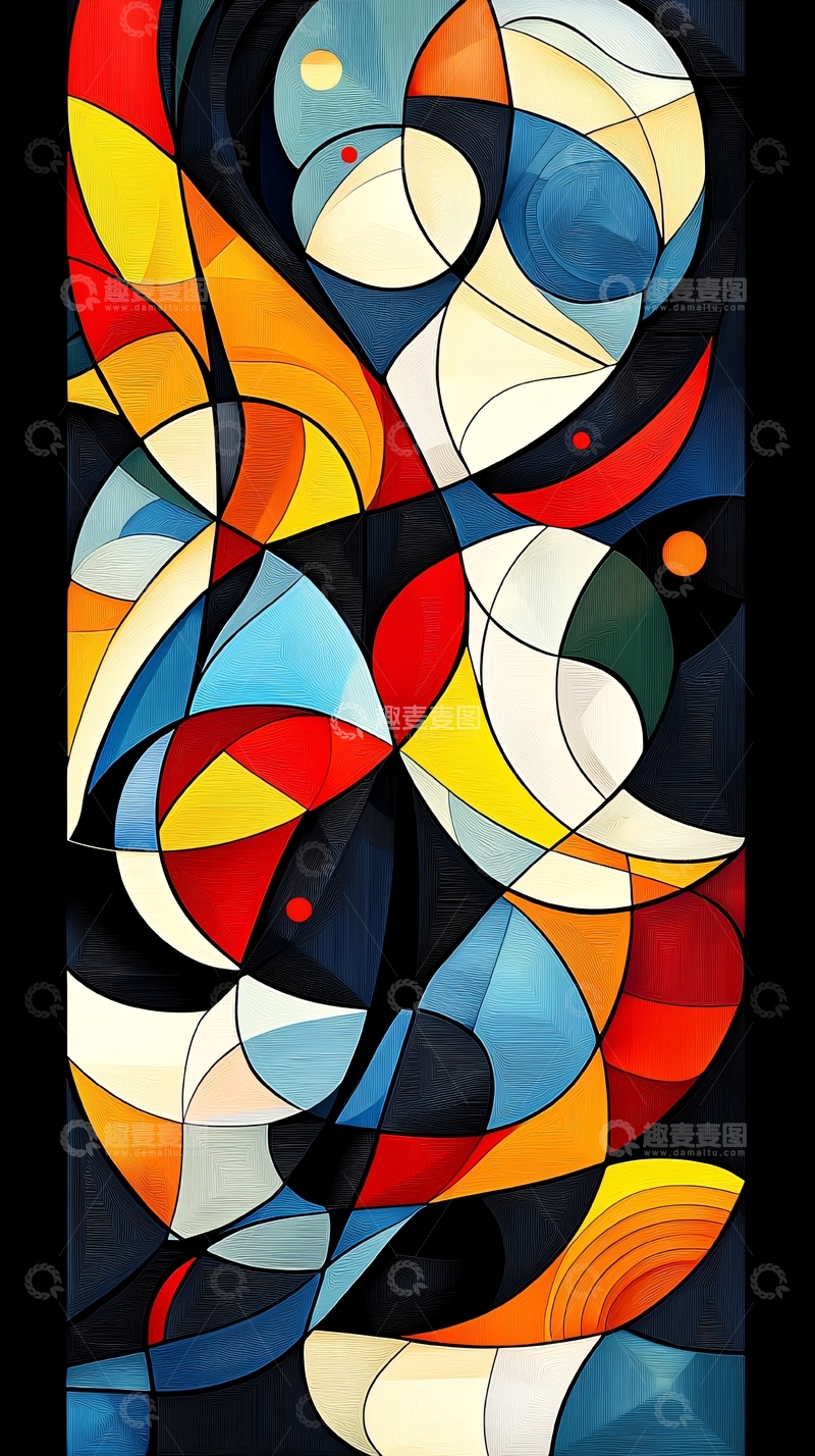 高清大图下载【趣麦麦图】抽象艺术色彩鲜艳图案