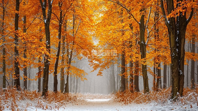 高清大图下载【趣麦麦图】秋季森林